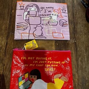 Recycled Material Pouches (lot of 2)